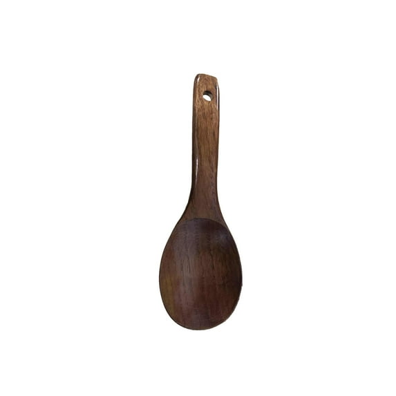 Durable Eco-Friendly Wooden Thickened Rice Paddle for Cooking & Serving | Safe Heat Resistant Natural Wood Utensil (9 x 3 inch)