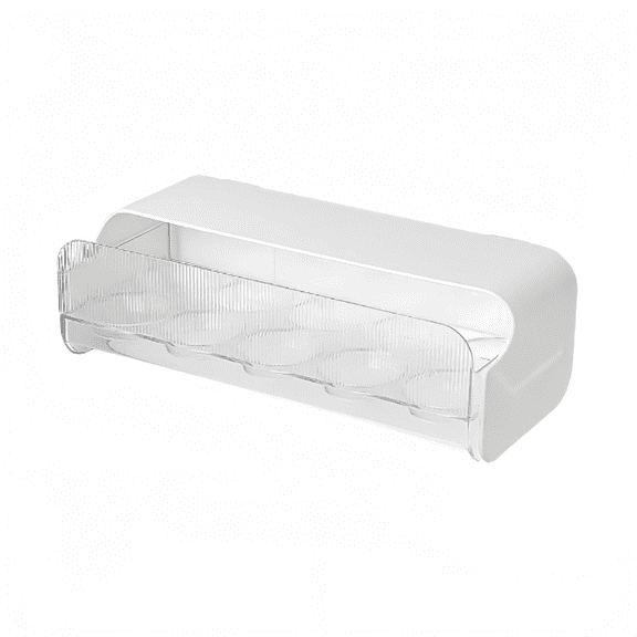 Durable Egg Organizer Box in Transparent Design for Fridge Use