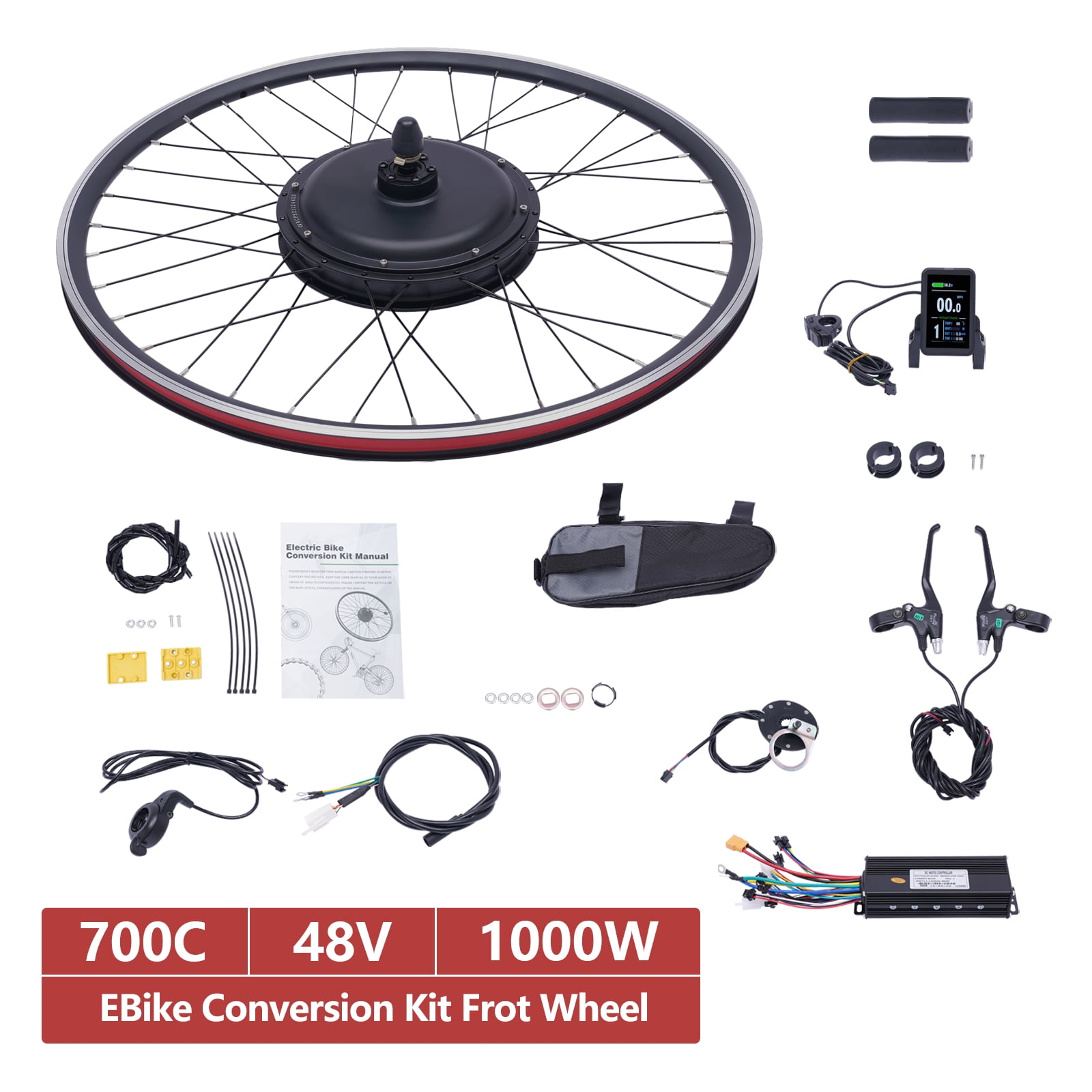 Durable Electric Bicycle Wheels Kit, 5-Speed Adjustment, Dual Mode ...