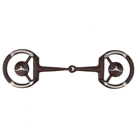 Durable Equestrian Loose Ring Snaffle Bit, D,Ring Design For Gentle Lateral Support, 125mm