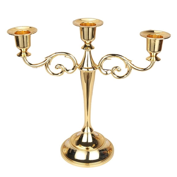 Durable European Candelabra Home Decorations Elegant Design European-Style Gold Restaurante Silver Versatile Use