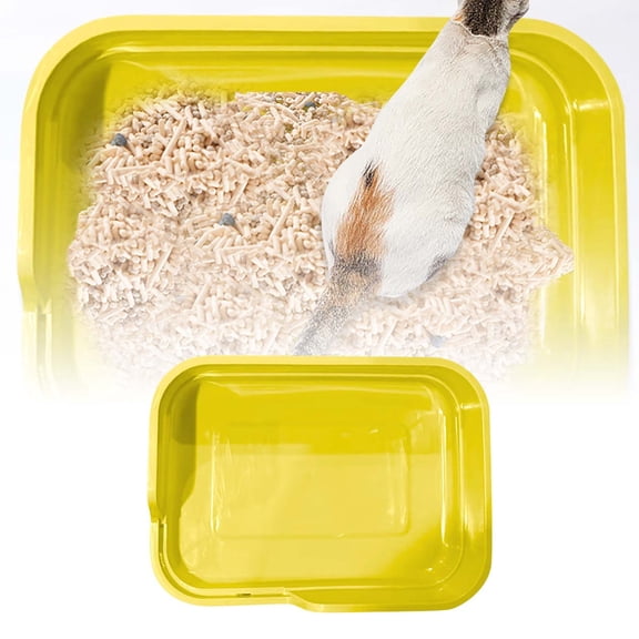 Durable Extra Large Pp Cat Litter Box High Scatter Resistance Semi Enclosed for Indoor Cat Dog Effortless Cleaning Multi Pet Home