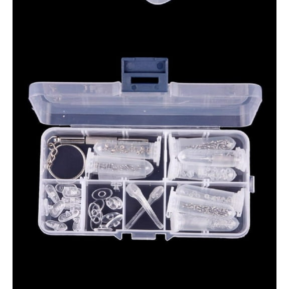 Durable Eyeglass Repair Tool Kit – Optical Assortment Set with Screws, Nose Pads & Nuts for Quick Glasses and Sunglasses Fixes TIKA