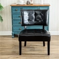 thumbnail image 1 of Durable Faux Leather & Hardwood Frame / Spacious Accent Chair for Living Room, 1 of 3