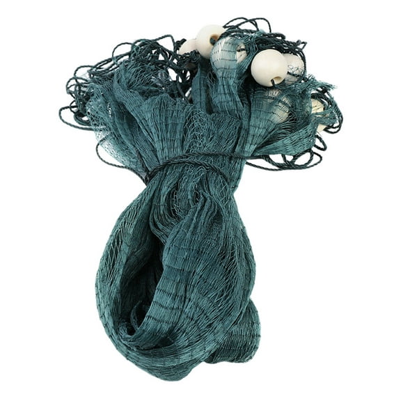 Durable Fishing Cast Net with Encrypted 0.5in Mesh, Thickened Lines, and Enlarged Floating Balls for Easy Fish Catching, 2x10m Size