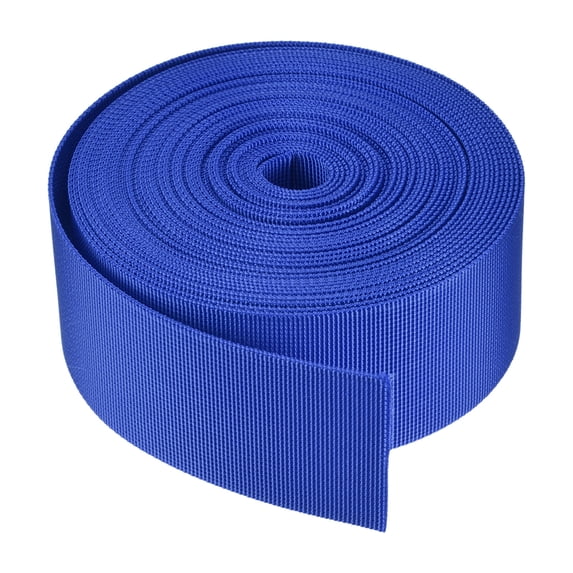 Durable Flat Nylon Webbing Strap for Backpack and Luggage Use, High Strength and Flexible Material Blue