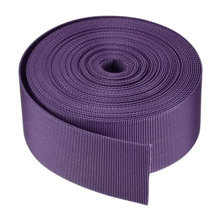 Durable Flat Nylon Webbing Strap for Backpack and Luggage Use, High Strength and Flexible Material Dark Purple