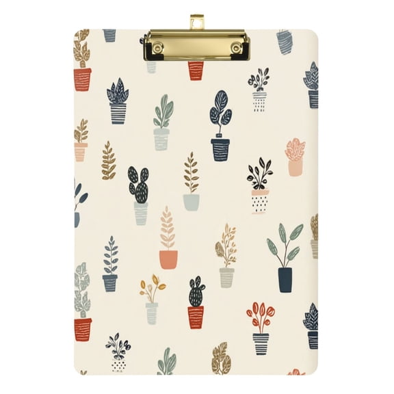 Durable Folder,12*9 in Suitable for Teachers Durable Portable Folder, Teaching Supplies, Suitable for Teachers and College Students' Learning Supplies Cartoon Flower Pot