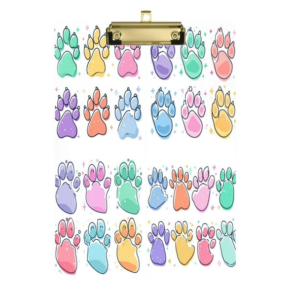 Durable Folder,12*9 in Suitable for Teachers Durable Portable Folder, Teaching Supplies, Suitable for Teachers and College Students' Learning Supplies Colorful Cat Paws