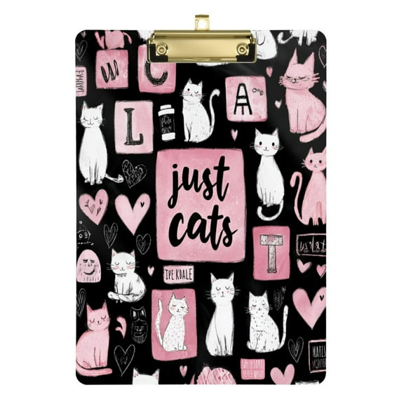 Durable Folder,12*9 in Suitable for Teachers Durable Portable Folder, Teaching Supplies, Suitable for Teachers and College Students' Learning Supplies Elegant Kitten