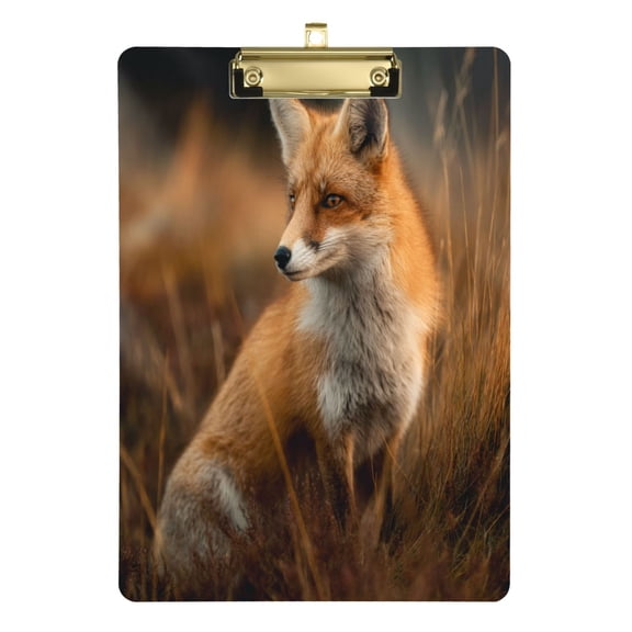 Durable Folder,12*9 in Suitable for Teachers Durable Portable Folder, Teaching Supplies, Suitable for Teachers and College Students' Learning Supplies Fox Hunting
