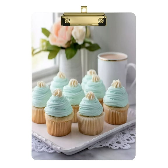 Durable Folder,12*9 in Suitable for Teachers Durable Portable Folder, Teaching Supplies, Suitable for Teachers and College Students' Learning Supplies Green Cake