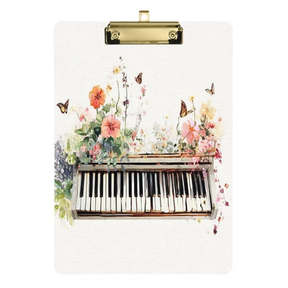 Durable Folder,12*9 in Suitable for Teachers Durable Portable Folder, Teaching Supplies, Suitable for Teachers and College Students' Learning Supplies Watercolor Keyboard