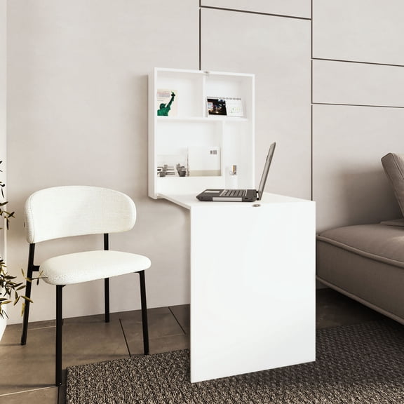 Durable Folding Table with 4 Shelves / Ideal for Book and Décor Display