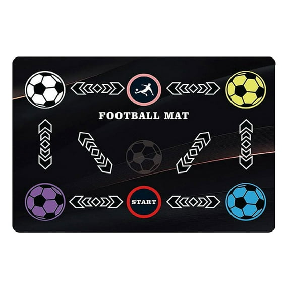 Durable Football Training Floor Mat: Non-Slip Rubber Pads Provide Ideal Surface for Ball Control Exercises with Added Support and Noise Reduction.