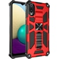 thumbnail image 1 of Durable Four Corners Shock Resistant Armored Phone Case for Samsung Galaxy A51 A71 A52 A72 4G 5G with Stand, Magnetic Back Cover(Red,A51 4G), 1 of 7
