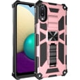thumbnail image 1 of Durable Four Corners Shock Resistant Armored Phone Case for Samsung Galaxy S21 Ultra Plus FE with Stand, Magnetic Back Cover(Pink,S21), 1 of 7