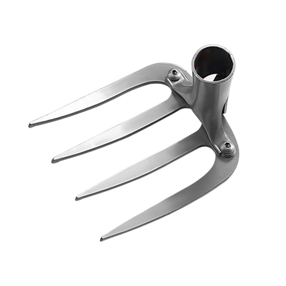 Durable Four-Tooth Steel Rake for Tilling and Weeding - Versatile Garden Tool for Enhanced Plant Growth