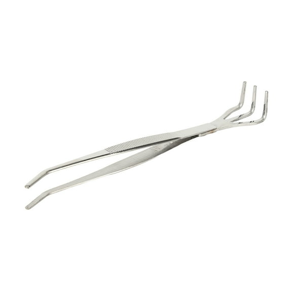 Durable Garden Bonsai Tool, 2,in,1 Stainless Steel Root Rake  Tweezers For All Skill Levels