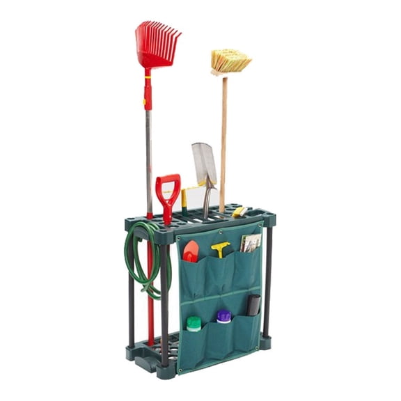 Durable Garden & Farm Tool Organizer, Lightweight Heavy-Duty Storage Rack for Outdoor, Yard, Garage and Lawn Tools