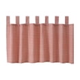 thumbnail image 1 of Durable Gingham Check Kitchen Window Valance, Rectangular Nylon Fabric Light Blocking Curtain for Kitchen Living Room Bedroom Dining Room, 39.37 X 17.72 Inches (Single Panel), 1 of 6