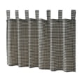 thumbnail image 1 of Durable Gingham Check Kitchen Window Valance, Rectangular Nylon Fabric Light Blocking Curtain for Kitchen Living Room Bedroom Dining Room, 39.37 X 17.72 Inches (Single Panel), 1 of 6