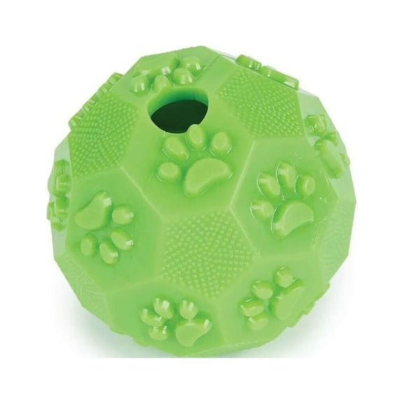Durable Green Chuckle and Treat Ball For Dogs Relieves Boredom Packs Available (1 Ball)