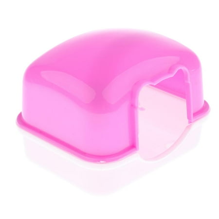 Durable Hamster House Hideout Hut Hideaway Exercise Chews for Dwarf Hamster, Mouse, Rat, Gerbil and Other Animals Pink