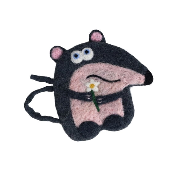 Durable Handcrafted Wool Drink MatsAn1ma1Pattern Desktop Table Protectors