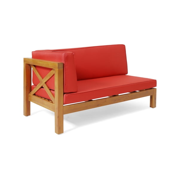 Durable Hardwood/Red X-Back Corner Seating Set/Resistant to Wear