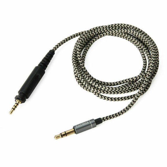 Durable Headphone Audio Nylon Cable Replacement for Shure SRH840 SRH940 SRH440 SRH750DJ, Gray