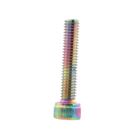 Durable Headset M6 Stem Top Cap Fixing Screw 1cm X 3.6cm Metal Accessories for Repairing Multicolor
