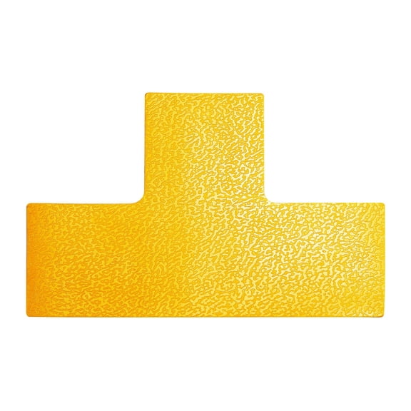 Durable Heavy Duty Adhesive Floor Marking T Shape Corner | 10 Pack | Yellow