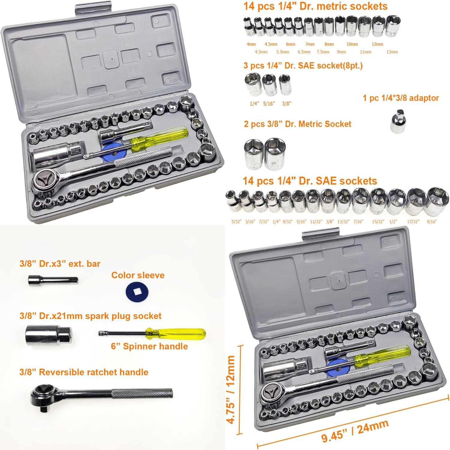 Durable and HighQuality Socket Set Essential Addition for Mechanics