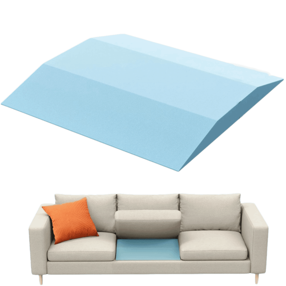 Durable High-Resilience Sofa Cushion Support - 50x50cm Square Sponge Insert for Couch Seat Repair, Anti-Sagging Furniture Padding for Living Room