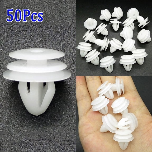 Durable High quality Useful Car Rivets Kit Replacement Clips 10mm Plastic 50Pcs Nylon Accesssories Fasteners Part