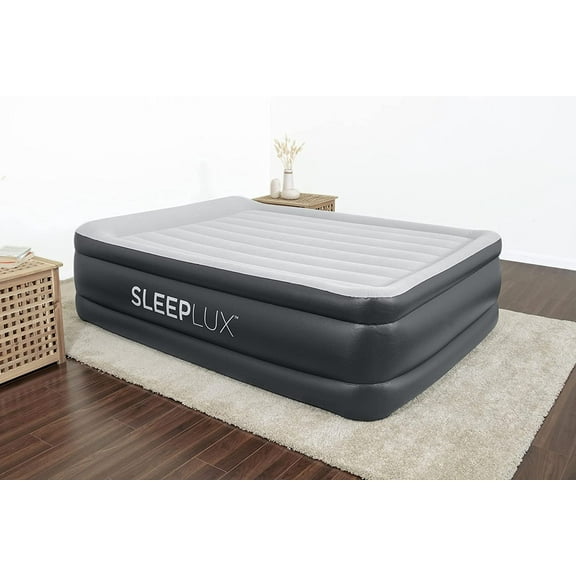 Durable Inflatable Air Mattress with Built-in Pump, Pillow and USB Charger, 22" Tall Queen
