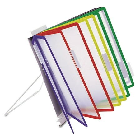 Durable InstaView Expandable Desktop Reference System with Assorted Borders 10 Panels 561200