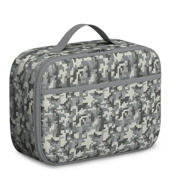 Durable Insulated Lunch Bag With Tactical Camo Print, Lightweight Portable Lunch Tote For School, Daycare, Travel. Perfect For Military, Woodland, Desert, And Army Camouflage Lovers