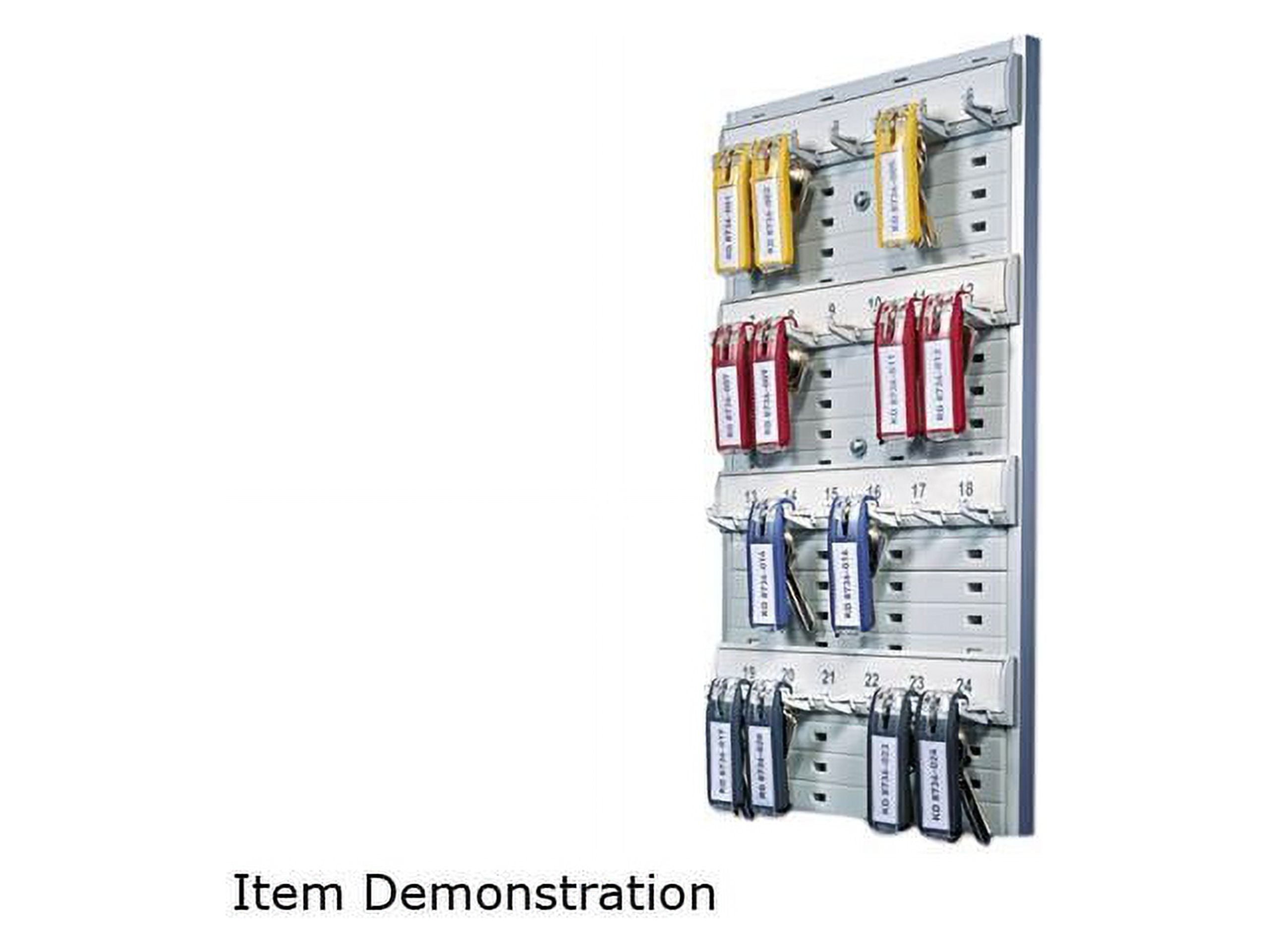 Gray Plastic 24-Tag Capacity Key Rack