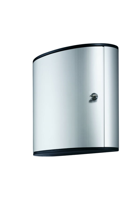 Key Safe Box 36 - Wall Mounted Lockable Key Holder Cabinet Holds 36 Key Clip Keys with Secure Key Lock - Aluminum Silver Key Safe Including 6 Key Clip Tags CA3