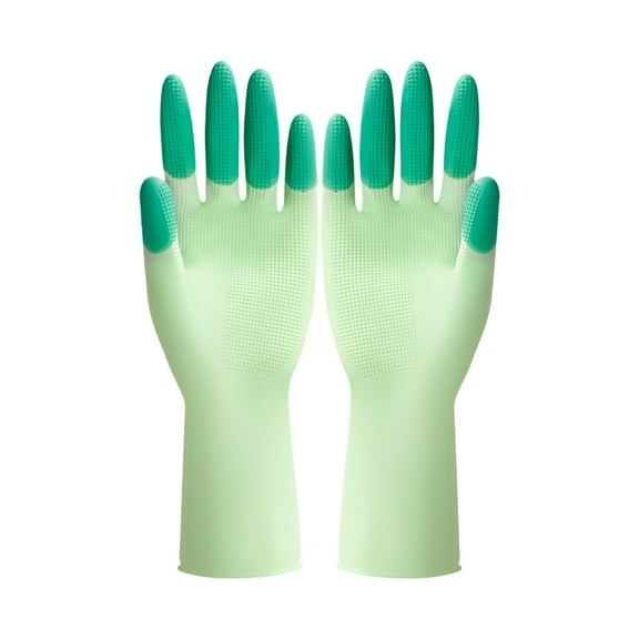 Durable Kitchen Emulsion Dishwashing Gloves for Housework - Waterproof, Heat & Cold Resistant, Anti-Slip Grip, Comfortable Fit, Reusable, Perfect for Cleaning & Laundry