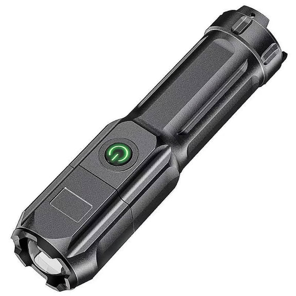Durable LED High Power Super Bright Rechargeable USB Flashlight Tactical Torch