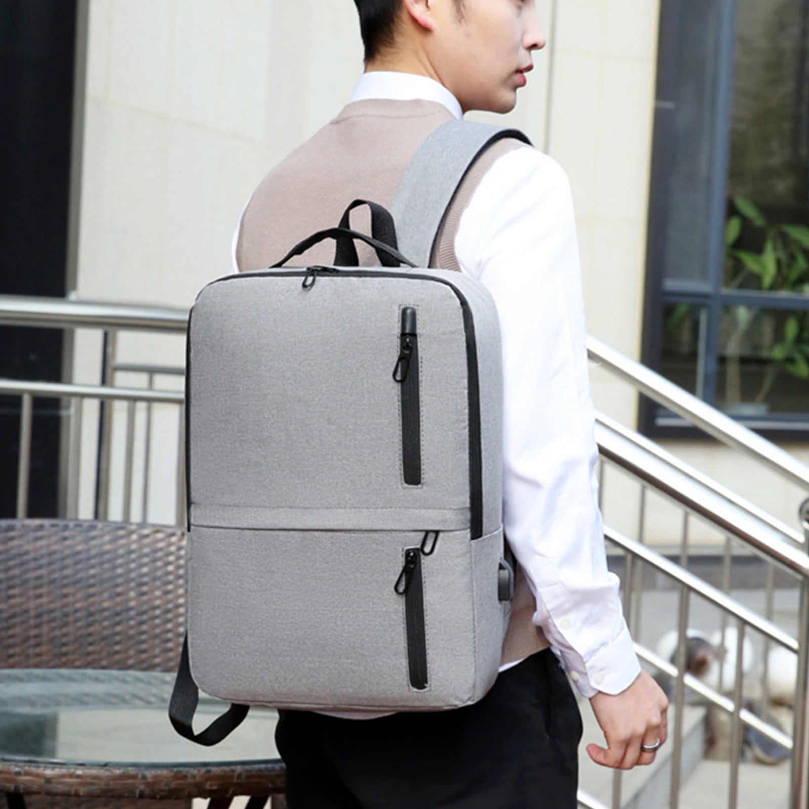 Durable Laptop Backpack, Slim WaterResistant Travel Backpacks with USB