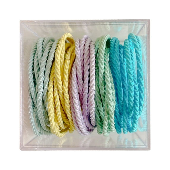 Durable Leather Band High Elasticity Hair Binding Rope for Women - 50 Pack of Versatile Hair Bands