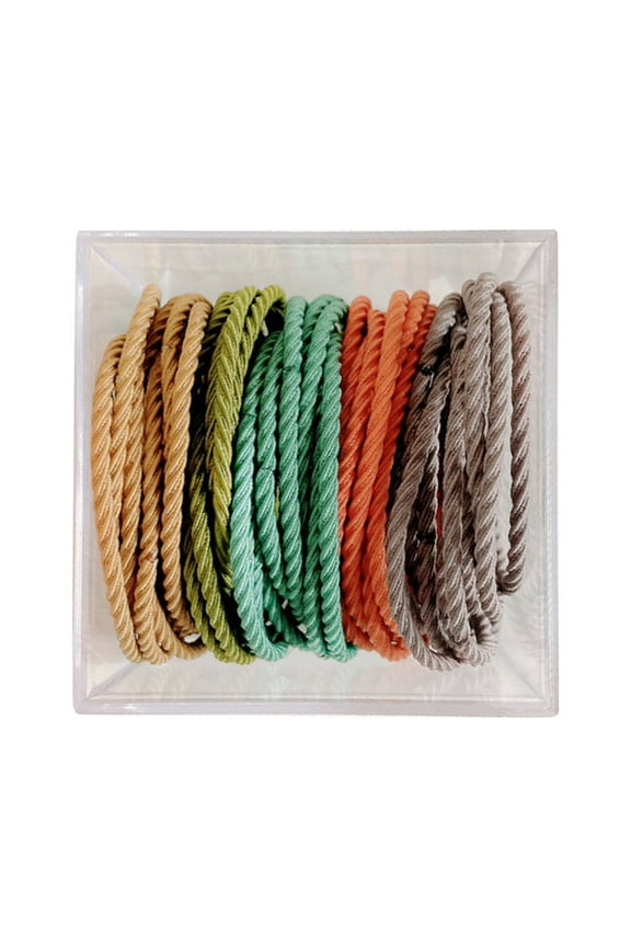 Durable Leather Band High Elasticity Hair Binding Rope for Women - 50 Pack of Versatile Hair Bands
