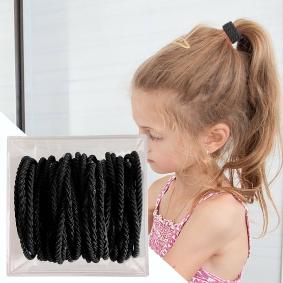 Durable Leather High Elasticity Hair Rope Binding for Women, 50pcs