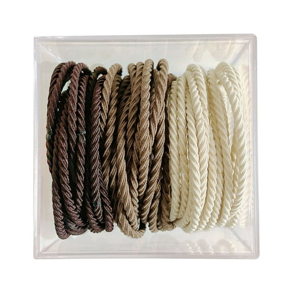 Durable Leather Hair Rope High Elasticity Binding Bands for Women 50 Pack of Quality Hair Accessories