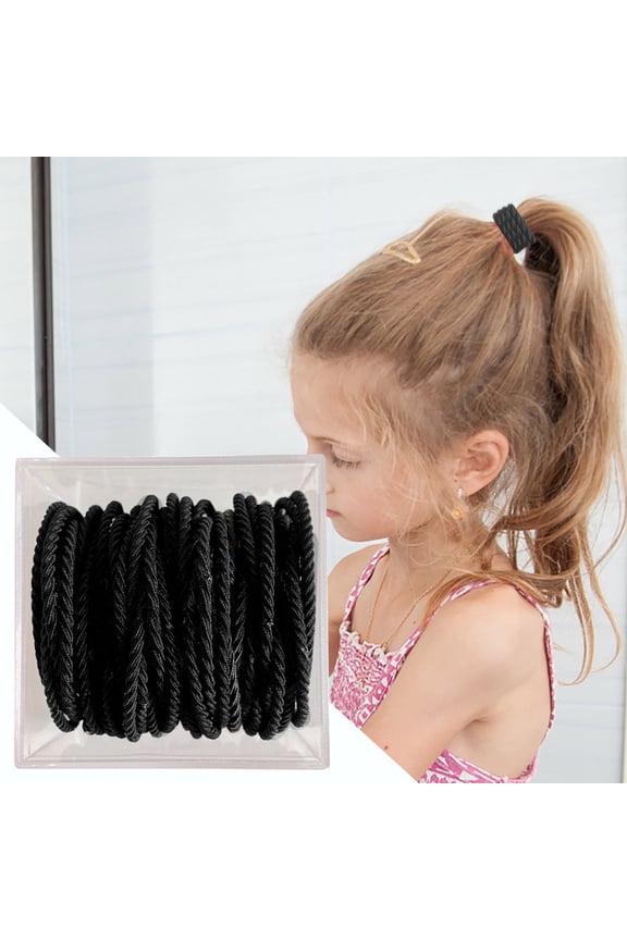 Durable Leather High Elasticity Hair Rope Binding for Women 50pcs