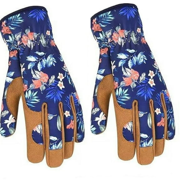 Durable Leather Work Gloves for Men or Women,Tough Large Glove for Gardening,Construction,Chainsaw,Farm,Ranch,etc.Firm Grip,Multipose Leather Gardening Gloves,Utility Work Gloves,Brown,9.05"